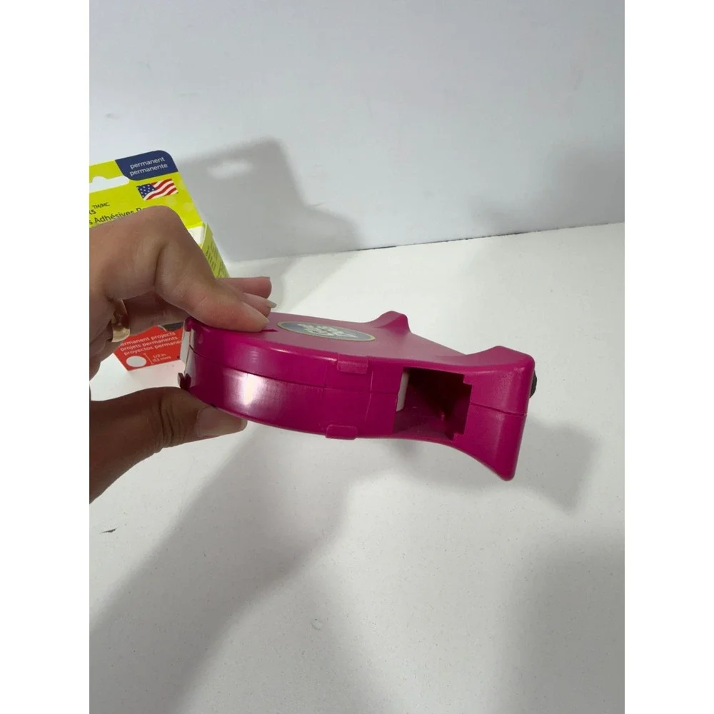 Glue Dots Craft Dots 0.5in Permanent Adhesive 250 Count with Pink Dispenser